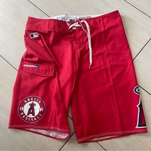 NEW QUIKSILVER LA ANGELS SWIM SHORTS SIZE 34 MENS! - 0171
